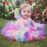 Rainbow fairy Princess Dress for Baby Girl