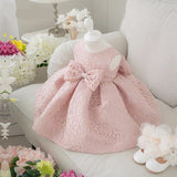 Ballroom Knee Length Lace Gown For Toddlers