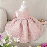 Ballroom Knee Length Lace Gown For Toddlers