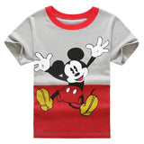 Cartoon Printed T-shirt and Jeans Set for Boy