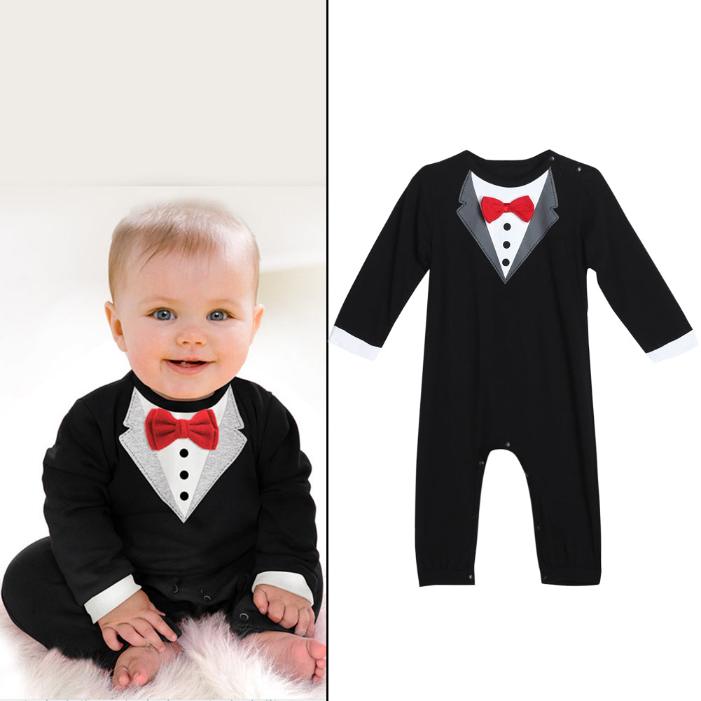 Baby Boy Vest Suit with a Bow