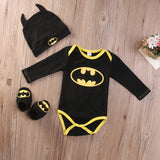 3 Piece Set Batman Romper for Baby Boy