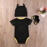 3 Piece Set Batman Romper for Baby Boy