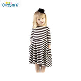 Striped Matching Dress for Mother and Daughter