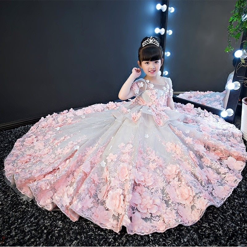 Flower Fairy Full Length Gown for Girl