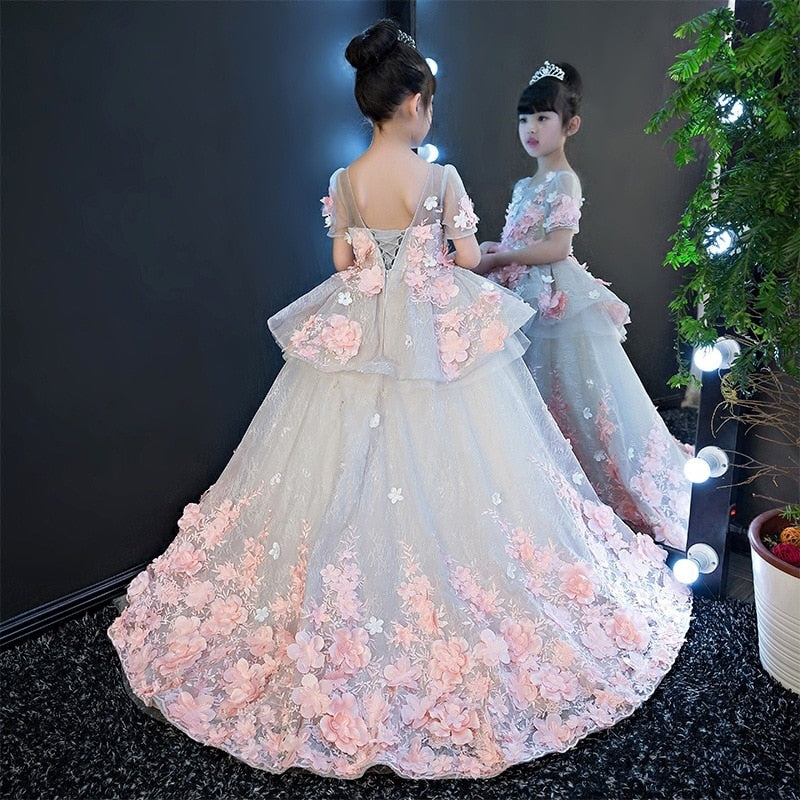 Flower Fairy Full Length Gown for Girl