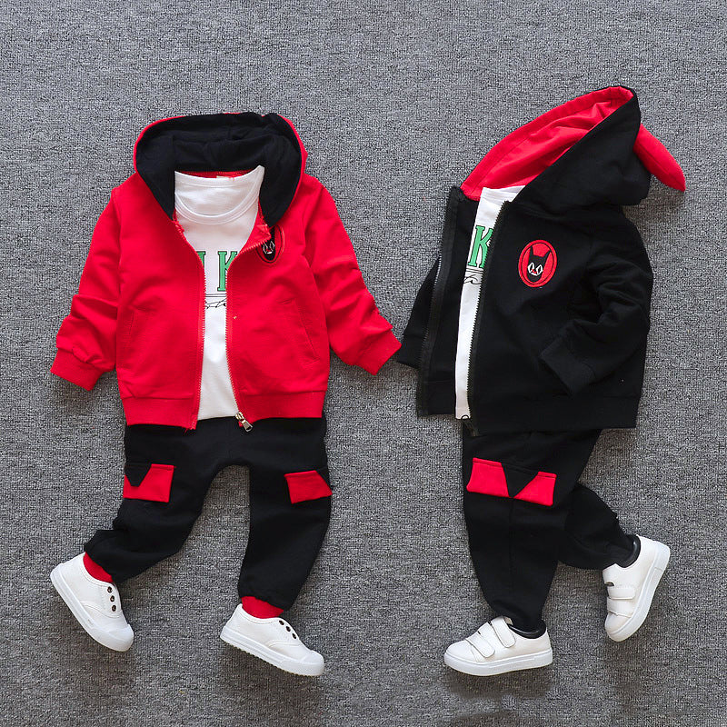 Casual Cotton 3 Piece Tracksuit for Baby Boy