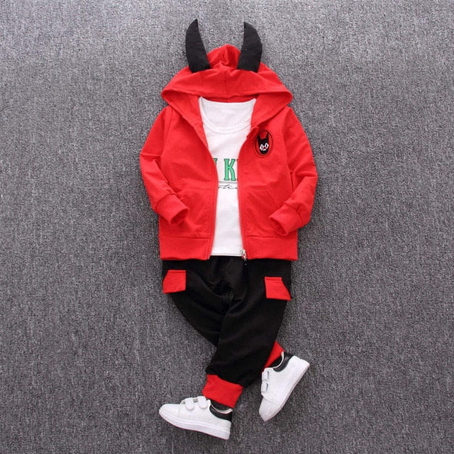 Casual Cotton 3 Piece Tracksuit for Baby Boy