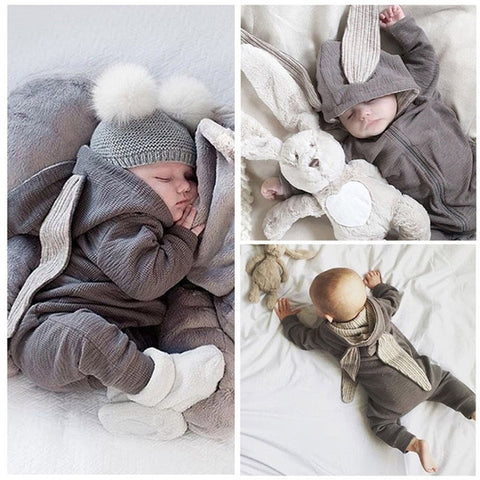 New Rabbit Ear Romper Dress For Newborn