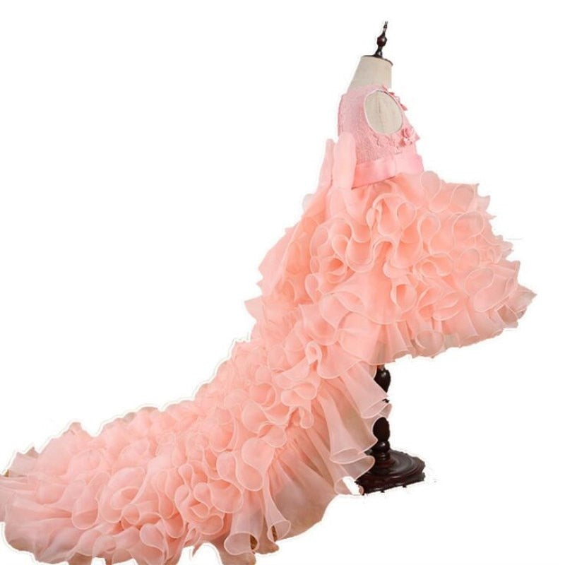Flower Floral Dress For Baby Girl Birthday Party