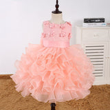 Flower Floral Dress For Baby Girl Birthday Party