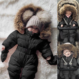 Winter Hooded Jumpsuit For Toddlers