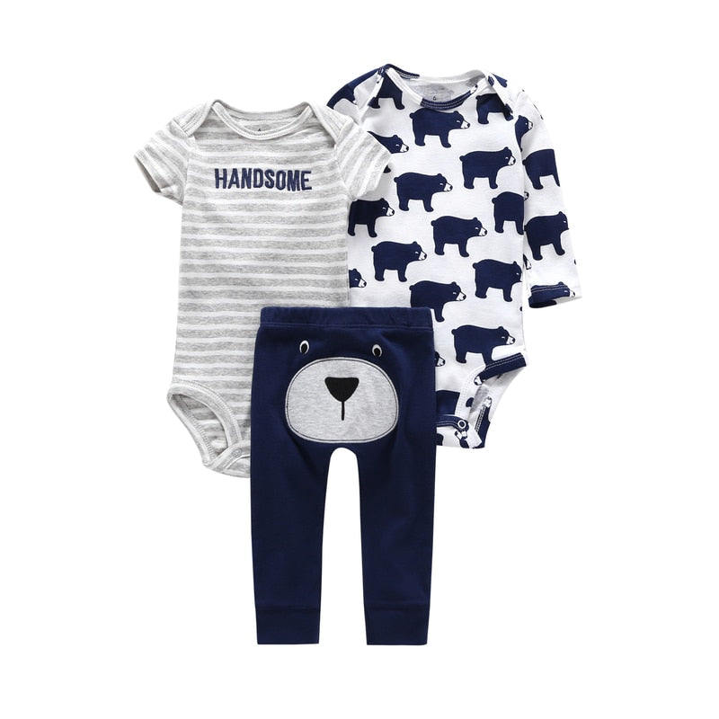 Newborn Summer Dress Set Romper + Pant