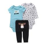 Newborn Summer Dress Set Romper + Pant