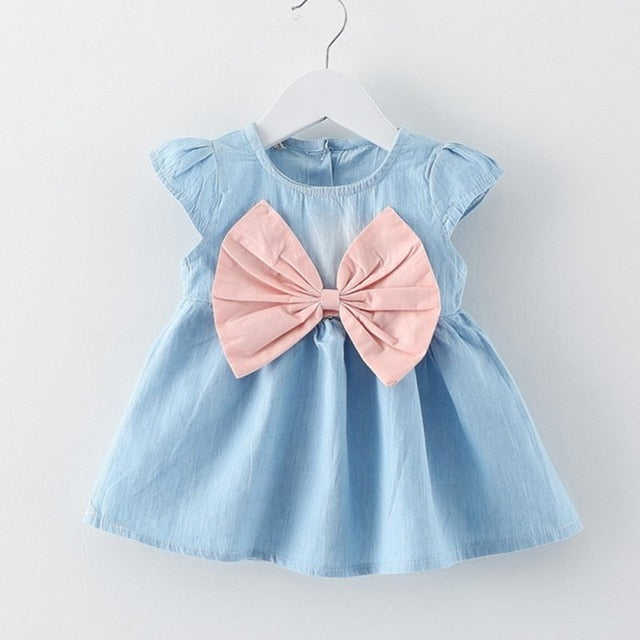Summer Season Mini dress for Baby Girl with a Bow