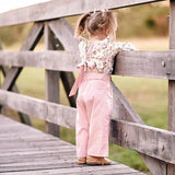 Floral Fashionable Top With Full Length Pant For Girls