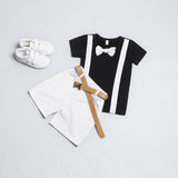 3 Piece Gentleman Dress with a Bow for Baby Boy