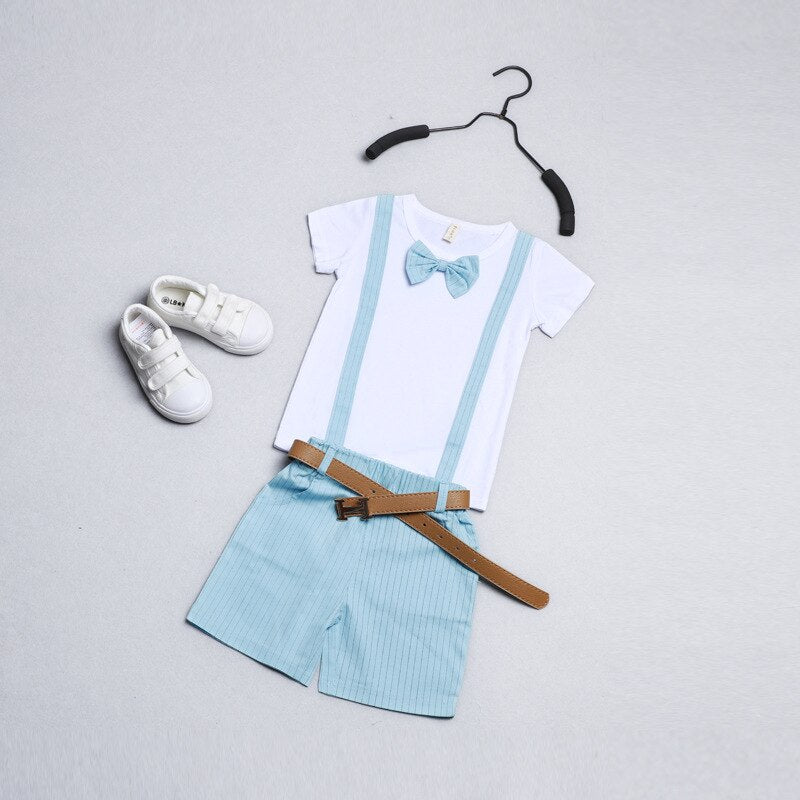 3 Piece Gentleman Dress with a Bow for Baby Boy