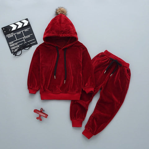 Winter Velvet Outfit set for Baby Boy/ Girl