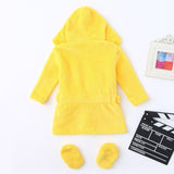 Yellow duck Infant Hooded Bathrobes