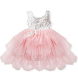Backless Fluffy Frock For Little Princess