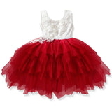 Backless Fluffy Frock For Little Princess