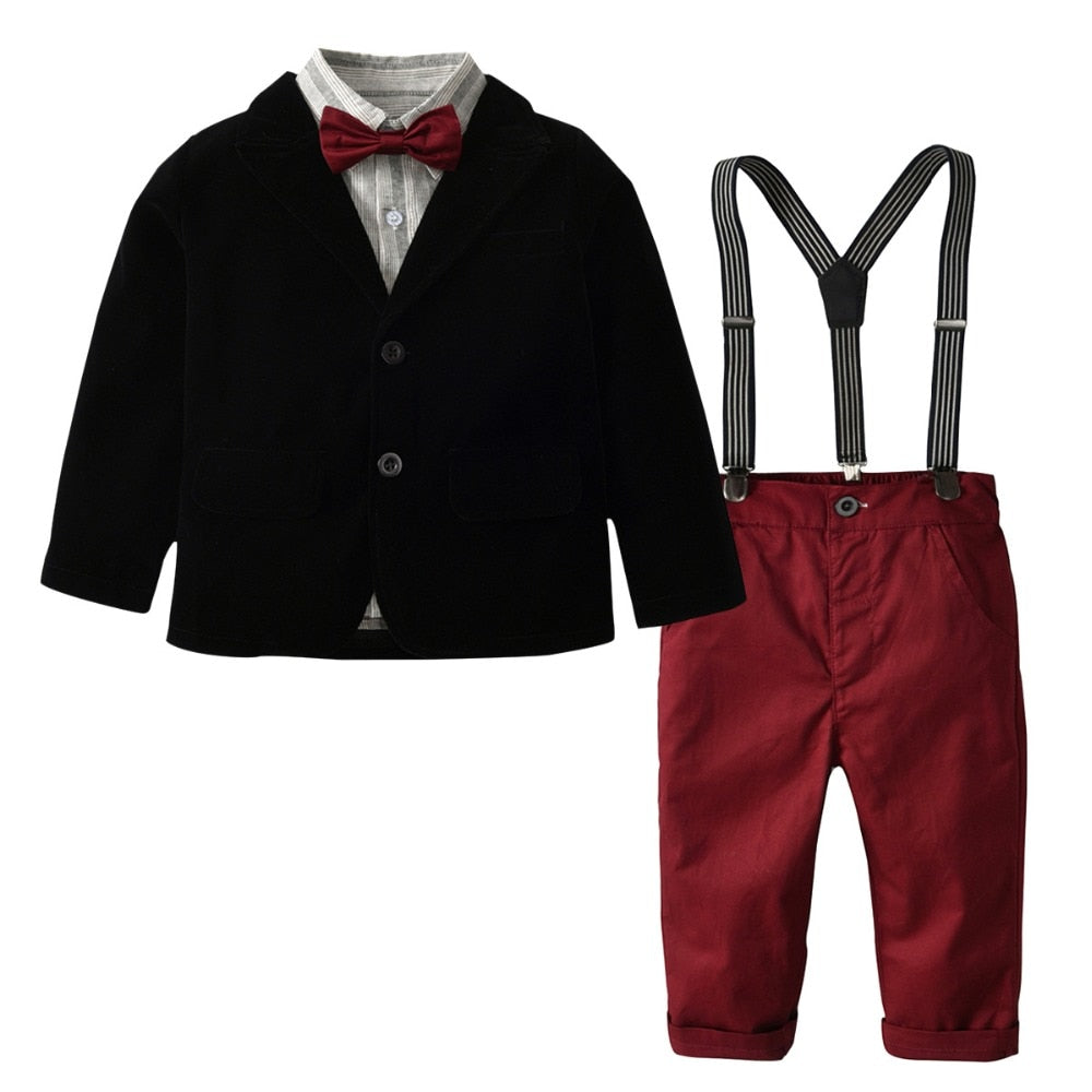 Fashionable 5 Piece Formal Gentleman Suit for 2-7 Years Boy