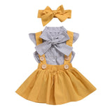 Polka Dots Fashionable Shirt And Skirt Set For Girls