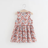 Sleeveless Summer Flower Printed Frock