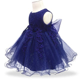 New Lace baby girl Floral Gown for First Birthday