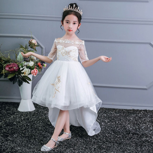 Flower Floral Dress For Baby Girl Birthday Party