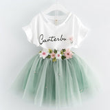 Butterfly Sleeves Flower Dress For Baby Girl