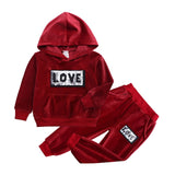 Winter Velvet Outfit set for Baby Boy/ Girl