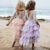 Summer Lace Backless Gown For Baby Girl