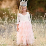 Summer Lace Backless Gown For Baby Girl