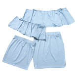 Sexy Off Shoulder Top and Skirt for Mother- daughter