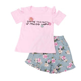 Stylish 2 Piece Printed Set For Toddler Girl