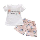 Stylish 2 Piece Printed Set For Toddler Girl