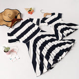 Thick Striped Dress For Mom And Daughter Duo Dress