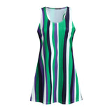 Multicolor Striped Mother Daughter Dress