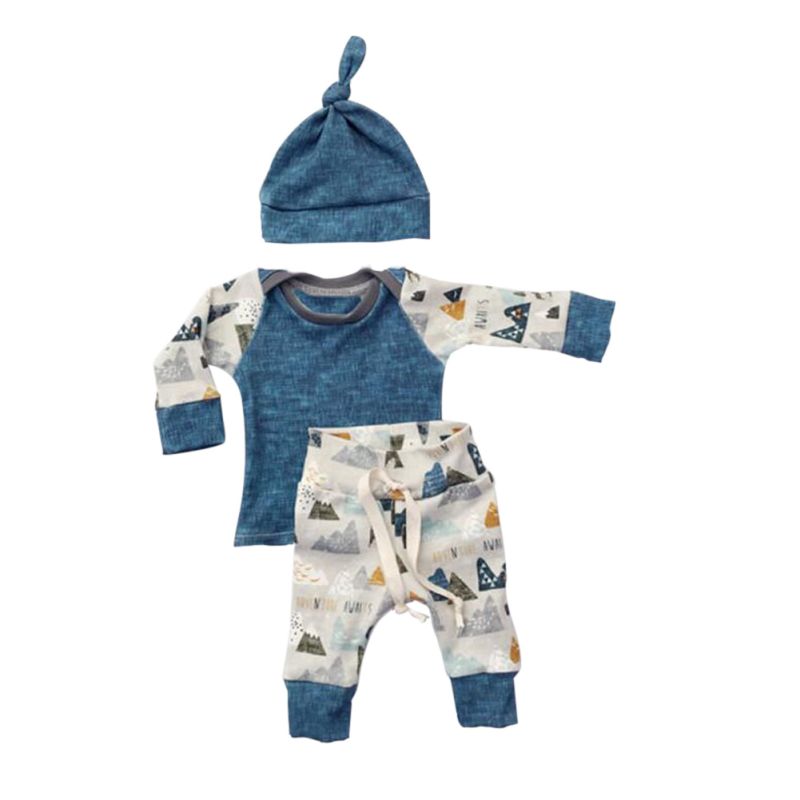 Long Sleeves 3 Piece Set for Baby Boy/ Girl