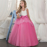 Flower Full Length Evening Gown For Girls
